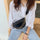 Small Texture Wide Band Chest Bag Women Diagonal Bag