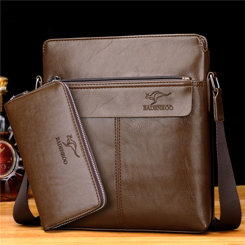 Explosion money kangaroo man bag, shoulder bag, men's bag, business leisure cow leather, vertical version of backpack online shop