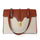 Fashion Leather Shoulder Bag With Canvas Lock