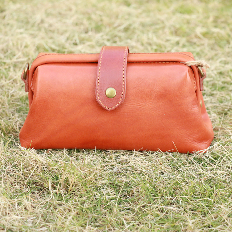 Vegetable Tanned Leather Casual Retro Ladies Leather Shoulder Bag