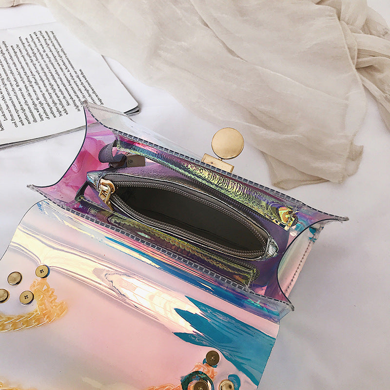 Studded Laser Crossbody Bag