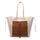 Contrasting Color Large Capacity Shoulder Bag
