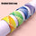 3 PCS Nylon Single-turn Braided Watch Band For Apple Watch Series 8&7 41mm / SE 2&6&SE&5&4 40mm / 3&2&1 38mm, Length:135mm (W Blue White + Z Pink White + Z Blue Pink)
