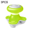 3PCS XF-69 Water Wave Mini Electric USB Vibration Massager(Orange)