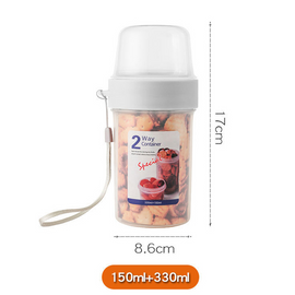 Portable Double-Layer Food Storage Box