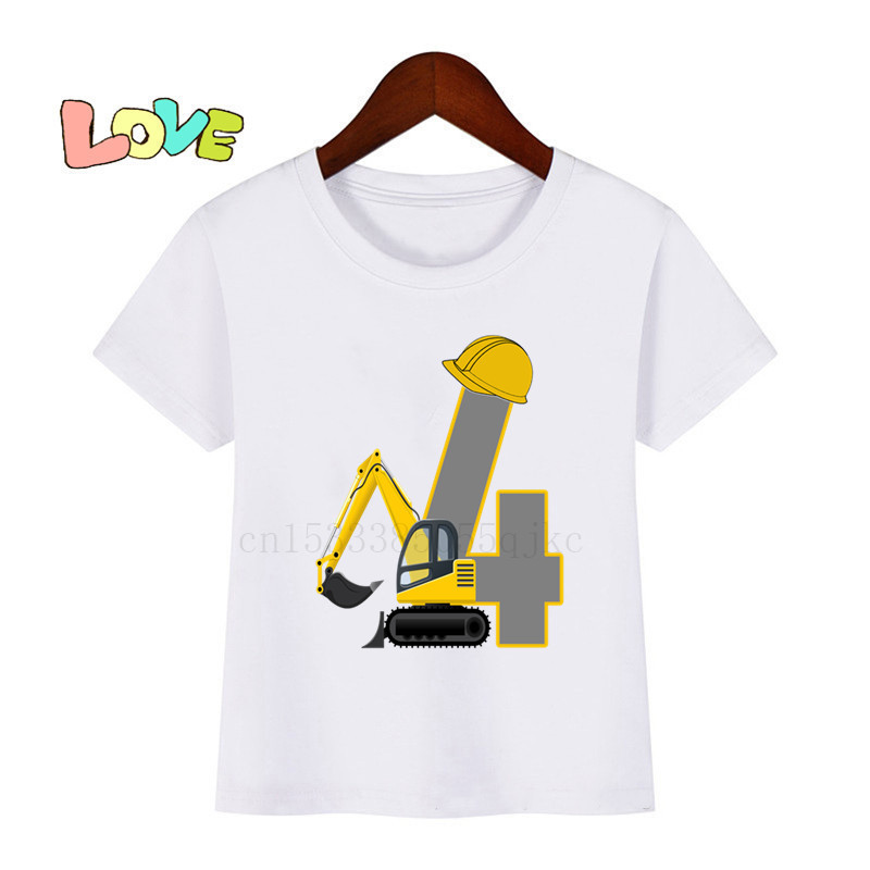 Kids Boys Casual Cartoon Navvy Letter Pattern Round Neck Short Sleeve Loose T-Shirts