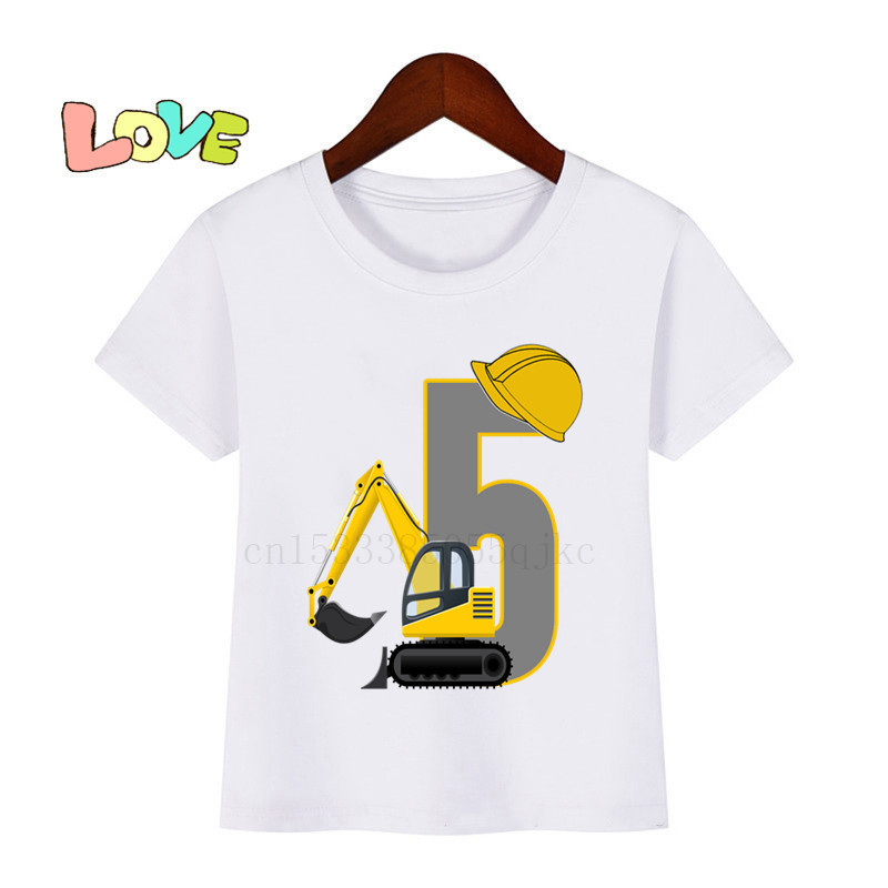 Kids Boys Casual Cartoon Navvy Letter Pattern Round Neck Short Sleeve Loose T-Shirts