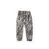 Kids Casual Letter Pattern Zebra Pants