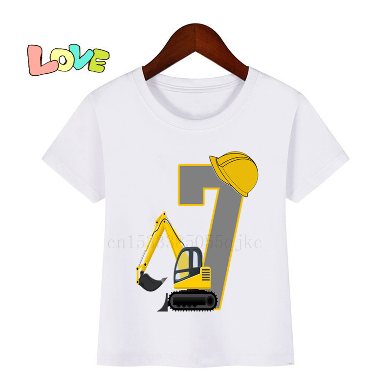 Kids Boys Casual Cartoon Navvy Letter Pattern Round Neck Short Sleeve Loose T-Shirts