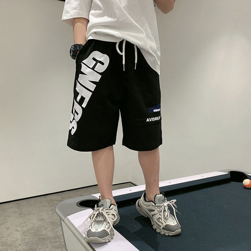 Boys Fashion Letter Printed Casual Shorts