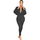 Women Solid Color Zipper Long Sleeve Loose Top And High Waist Slim Pants Fashion Two-Piece Set