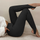 Women Fashion Solid Color Athleisure Rib-Knit Yoga Pants Leggings