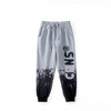 Boys Casual Letter Pattern Drawstring Waist Pocket Jogger Pants