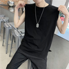 Men Solid Color Round Neck Tank Top