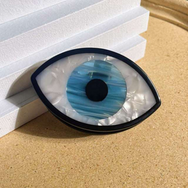 Women Great Evil Eye Metal Capture Shark Hair Claw