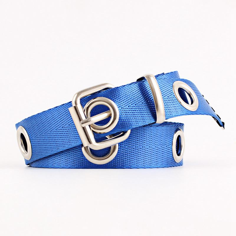 Fashion Punk Style Unisex Canvas Casual Streetwear Classic Belt