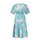 Chiffon Flower Printing Short Stretch Maternity Dress