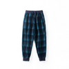 Boys Casual Plaid Pattern Drawstring Waist Pants