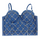 Women Fashion Rhinestone Denim Camisole Corset