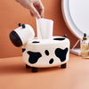 Cute Cow Shape Living Room Tissue Box