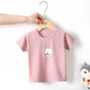 Kids Cute Cartoon Pattern Round Neck Short Sleeve Loose T-Shirt