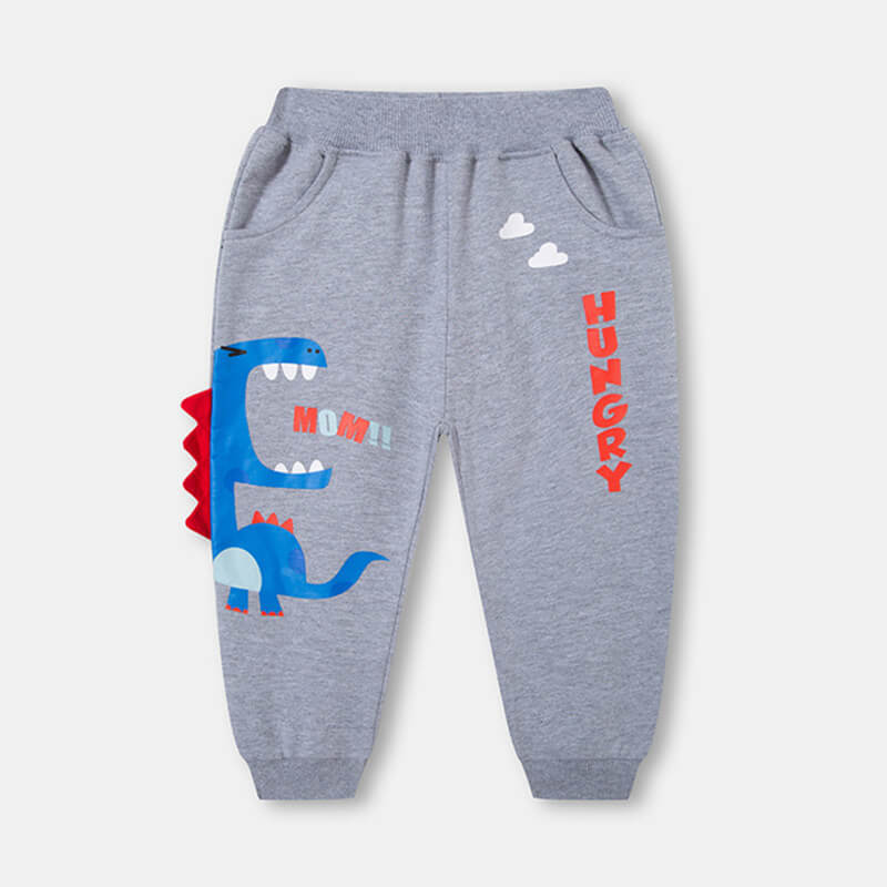 Boys Cute Dinosaur Letter Pattern Pants