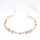 Women Rhinestone Flower Decoration Ribbon Hairband