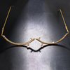 Fashion Water Drop Rhinestone Lensless Glasses Frame