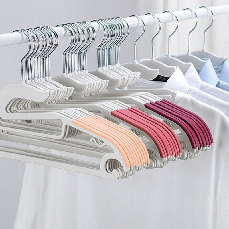 10pcs/Set Simple Home Multifunction Plastic Hangers