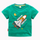 Boys Basic Round Neck Short Sleeve Cartoon Rocket Pattern T-Shirt