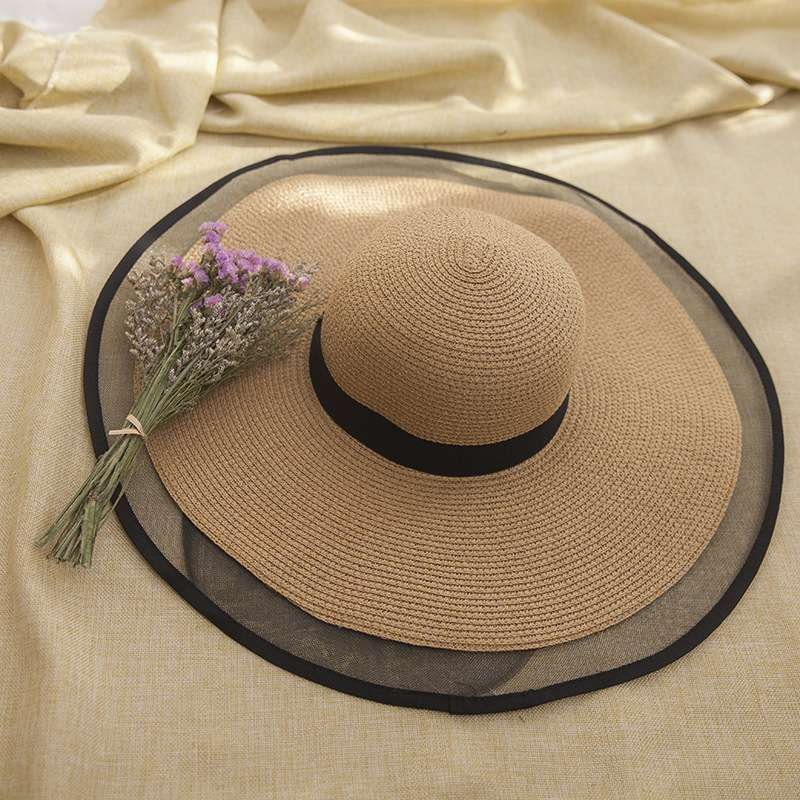 Women Summer Sunshade Large Brim Straw Hat