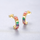 Women'S Simple Vintage Colorful Zircon C Type Sterling Silver Earrings
