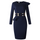 Fashion Round Collar Long-Sleeve Stringy Selvedge Belted Slim