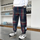 Boys Casual Letter Pattern Plaid Pocket Pants