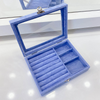 Portable Multifunctional Solid Color Jewelry Storage Box