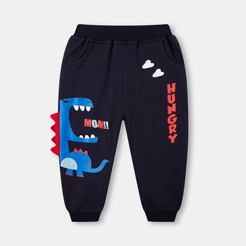 Boys Cute Dinosaur Letter Pattern Pants