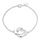 Female Engagement Luxury Unique Handcuffs Silver Plated Copper Bracelet