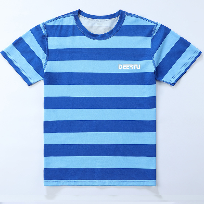 Boys Girls Modal Cotton Stripe Short Sleeve Kids Summer T-Shirt