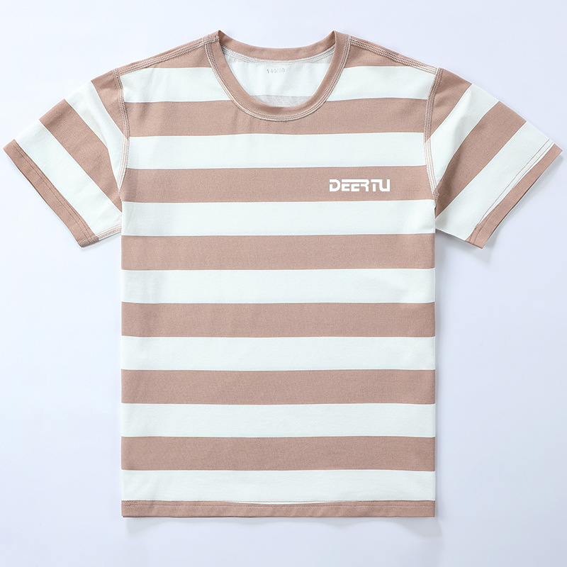 Boys Girls Modal Cotton Stripe Short Sleeve Kids Summer T-Shirt