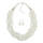 Exaggerated Multicolor Pearl Braided Design Women Party Necklace Set