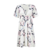 Chiffon Flower Printing Short Stretch Maternity Dress