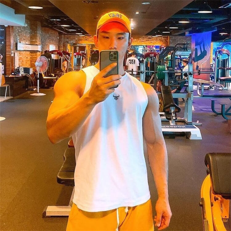 Men Fashion Graphic Printed Loose Breathable Tank