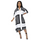 Women Autumn Casual Plus Size Color Blocking Plaidprint Long Sleeve Loose Shirt Dress