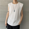 Men Solid Color Round Neck Tank Top
