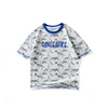 Kids Boys Casual Dinosaur All Over Print Round Neck Short Sleeve Loose T-Shirt