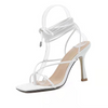 Women Sexy Ribbon Wrapped High-Heel Sandals