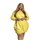 Fashion Large Size Women Solid Color Long-Sleeved Elegant Slim Pu Loose Dress