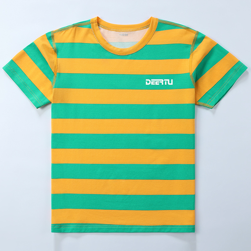 Boys Girls Modal Cotton Stripe Short Sleeve Kids Summer T-Shirt
