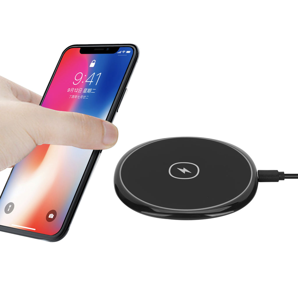 Compatible with Apple , Brand New 15W Fast Wireless Charger Glossy Flat Surface Suitable For Apple Huawei Phones