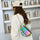 Rhombus Luminous Waist  Geometric PVC Diagonal Bag